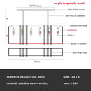 Modern gold crystal led chandelier dining room kitchen light
