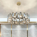 Modern gold crystal led chandelier for dining room