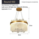 Modern gold crystal led chandelier living room frosted glass petals