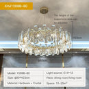 Modern gold crystal led chandelier living room light