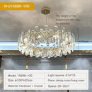 Modern gold crystal led chandelier living room light