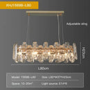 Modern gold crystal led chandelier living room light
