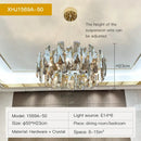 Modern gold crystal led chandelier living room light