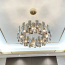 Modern gold crystal led chandelier living room light