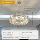Modern gold crystal led chandelier living room light