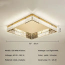 Modern gold crystal led dimmable ceiling lights living room fixture