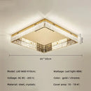 Modern gold crystal led dimmable ceiling lights living room fixture
