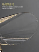 Modern gold crystal led fan light bedroom reversible blade