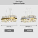 Modern gold crystal led pendant light kitchen chandelier