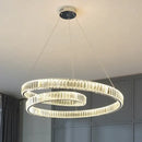 Modern gold crystal led pendant lights for dining room