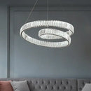 Modern gold crystal led pendant lights for dining room