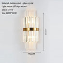 Modern gold crystal led ring chandelier dining room lighting fixture