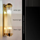 Modern gold crystal led wall lamp bedroom sconce