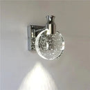 Modern gold crystal led wall lamp for bathroom three globe light