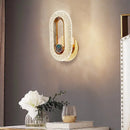 Modern gold crystal led wall lamp living room sconce