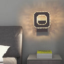 Modern gold crystal led wall light living room glass sconce