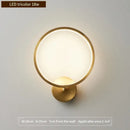 Modern gold crystal led wall sconce bedroom glass rod light