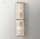 Modern gold crystal led wall sconce bedroom lighting