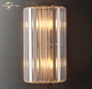 Modern gold crystal led wall sconce bedroom lighting
