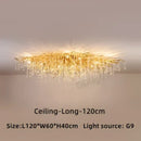 Modern gold crystal luxury ceiling chandelier for dining room