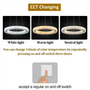 Modern gold crystal möbius strip pendant chandelier dining room