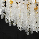 Modern gold crystal money tree chandelier living room light