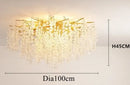 Modern gold crystal money tree chandelier living room light