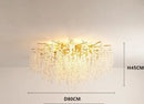 Modern gold crystal money tree chandelier living room light