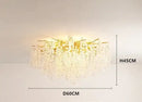 Modern gold crystal money tree chandelier living room light