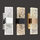 Modern gold crystal nordic led wall sconce bedroom light