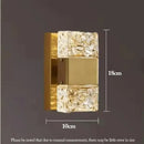 Modern gold crystal nordic led wall sconce bedroom light