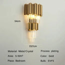 Modern gold crystal oval round chandelier dining room light