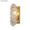 DecorBites™ Modern Gold Wall Lamp with Crystal Panel Shade - Elegant Hallway Sconce