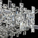 Modern gold crystal pendant chandelier dining room layered light