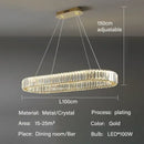 Modern gold crystal pendant chandelier for dining room