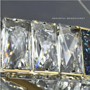 Modern gold crystal pendant chandelier led dining room light