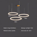Modern gold crystal pendant lights – luxury dining room chandelier