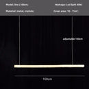 Modern gold crystal pendant lights – luxury dining room chandelier