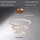 Modern gold crystal pendant lights – luxury dining room chandelier