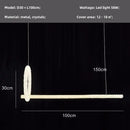 Modern gold crystal pendant lights – luxury dining room chandelier