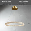 Modern gold crystal pendant lights – luxury dining room chandelier