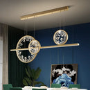 Modern gold crystal ring chandelier living room pendant light