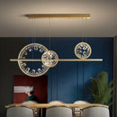 Modern gold crystal ring chandelier living room pendant light