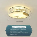 Modern gold crystal round ceiling light bedroom lotus decor