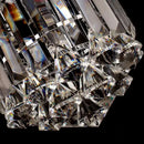 Modern gold crystal round ceiling lights for luxe living room