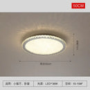 Modern gold crystal round led ceiling light living room