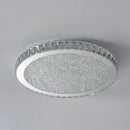 Modern gold crystal round led ceiling light living room