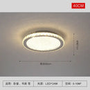 Modern gold crystal round led ceiling light living room
