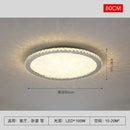 Modern gold crystal round led ceiling light living room