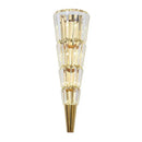 Modern gold crystal torch wall lamp for living room